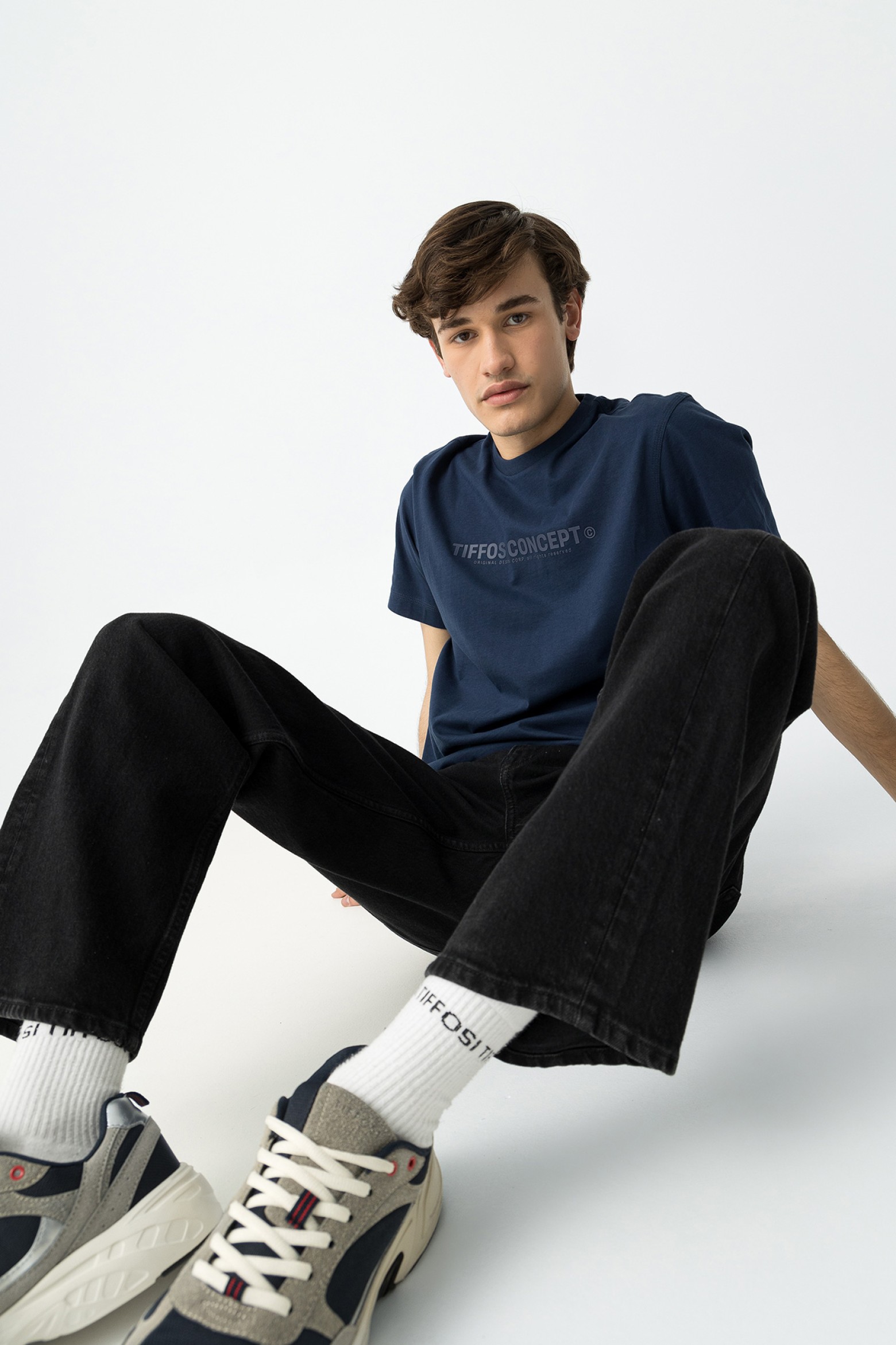 T-shirt with Embossed Front Print