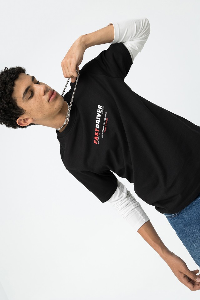 Fast Driver Theme Printed T-shirt