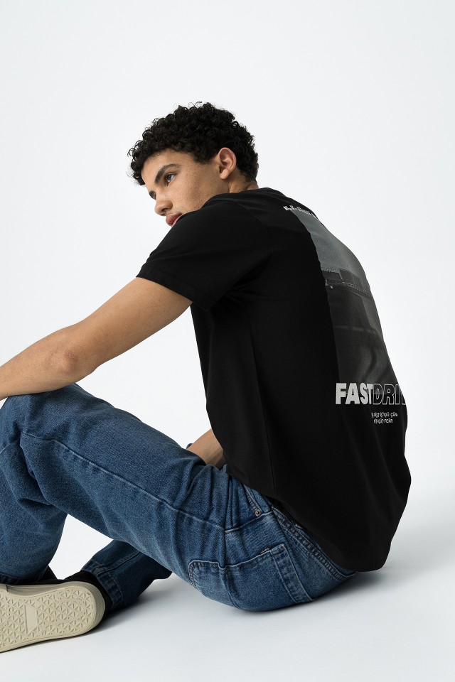 Fast Driver Theme Printed T-shirt