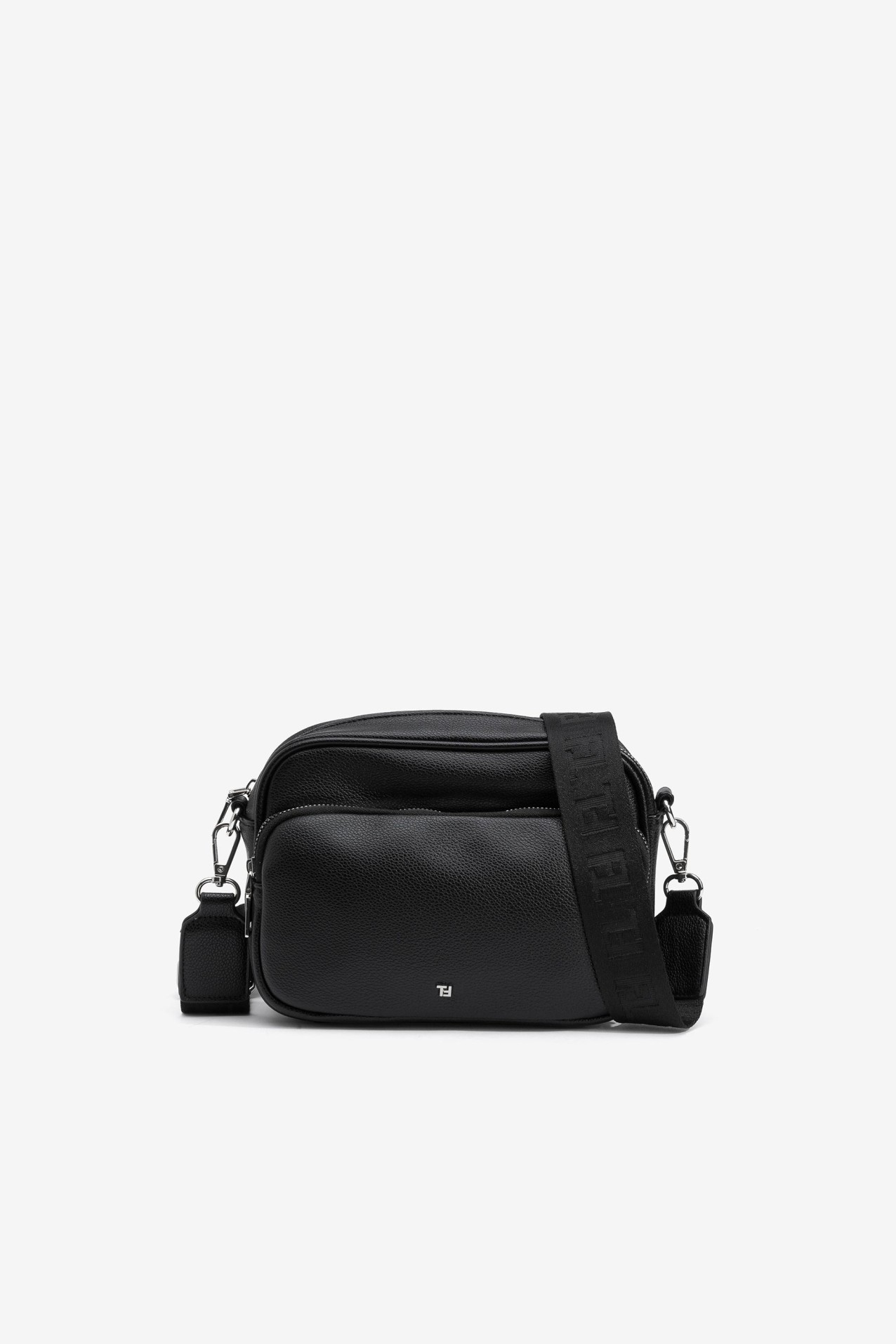 Leather Effect Crossbody Bag with Texture