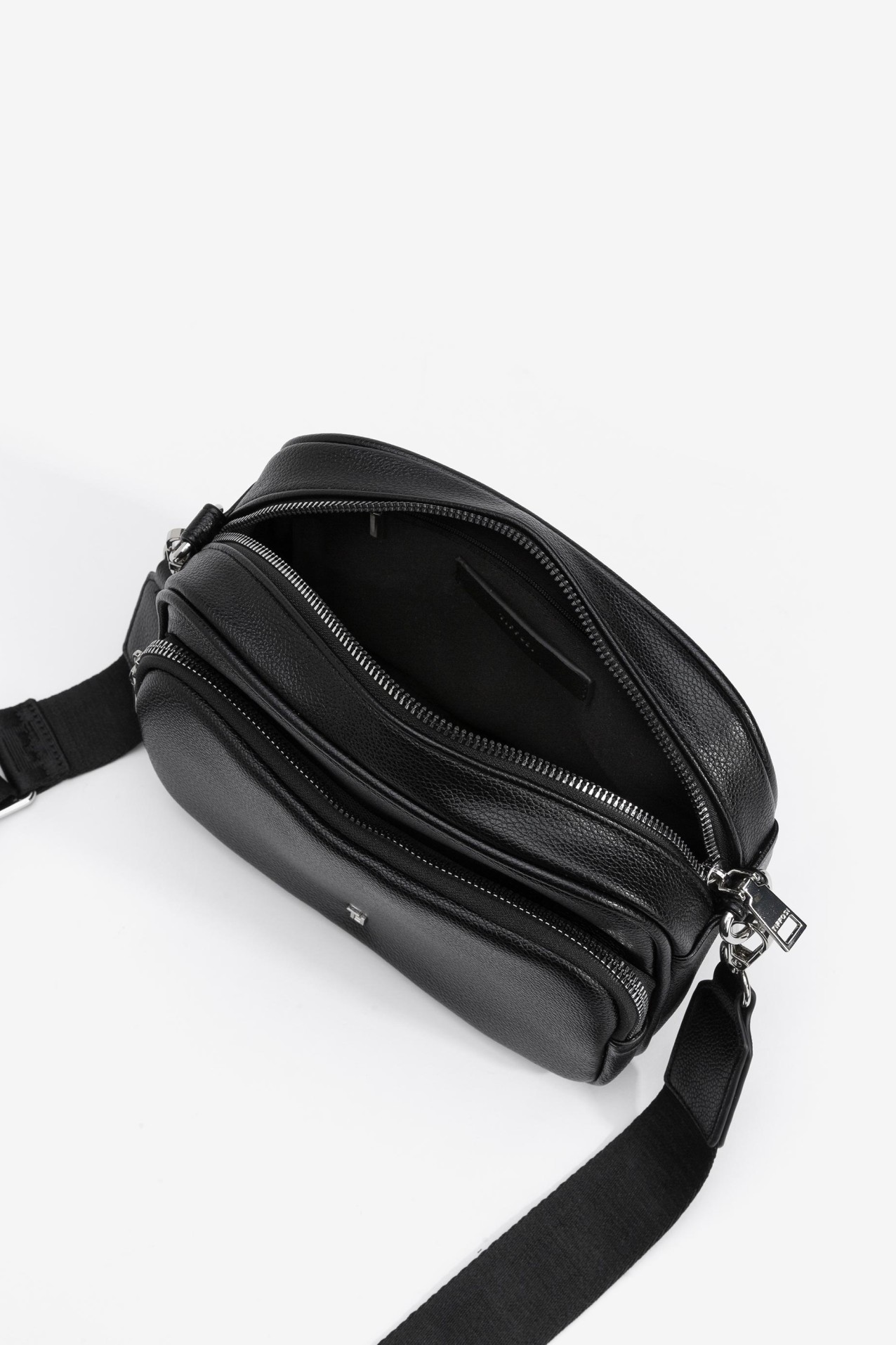 Leather Effect Crossbody Bag with Texture