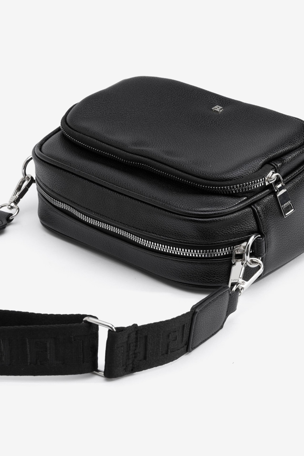 Leather Effect Crossbody Bag with Texture