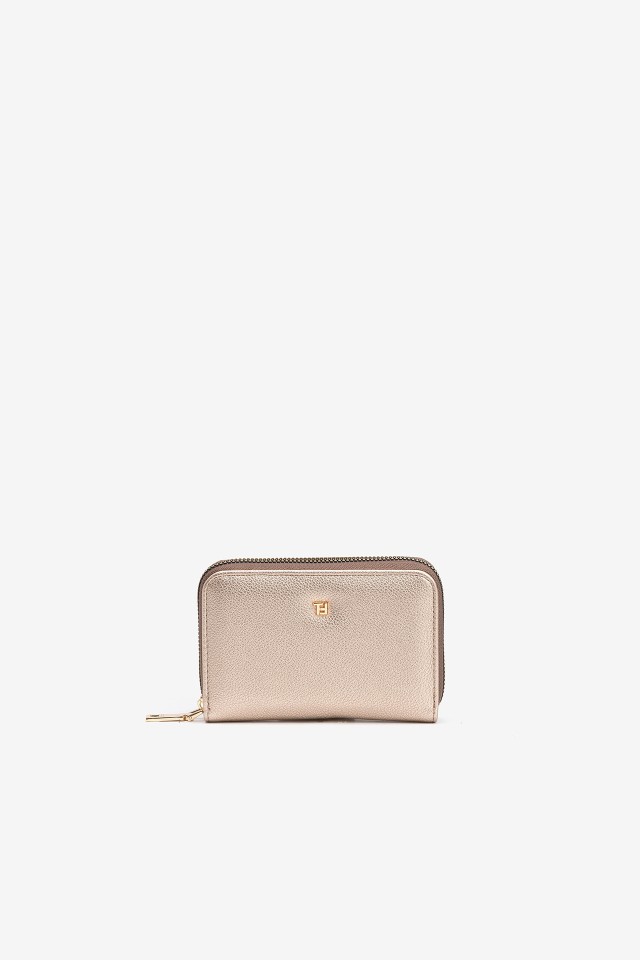 Textured Coin Purse with Zip Closure