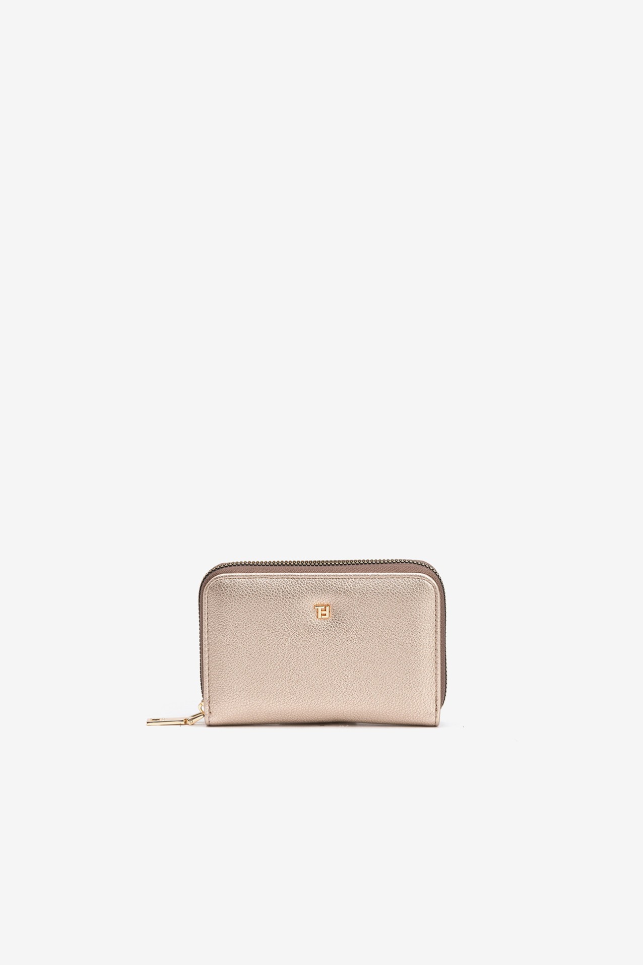 Textured Coin Purse with Zip Closure