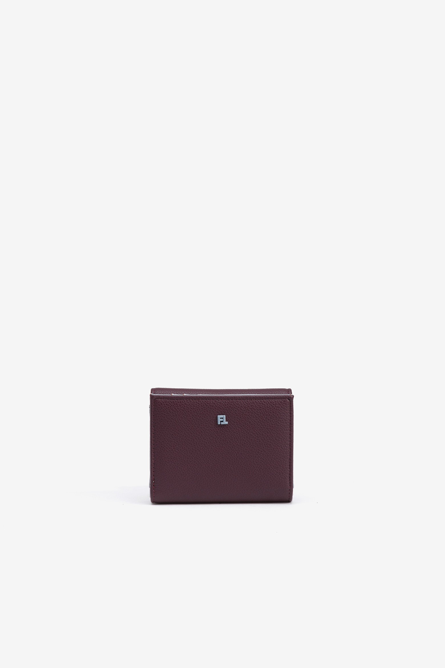 Leather effect coin purse with texture