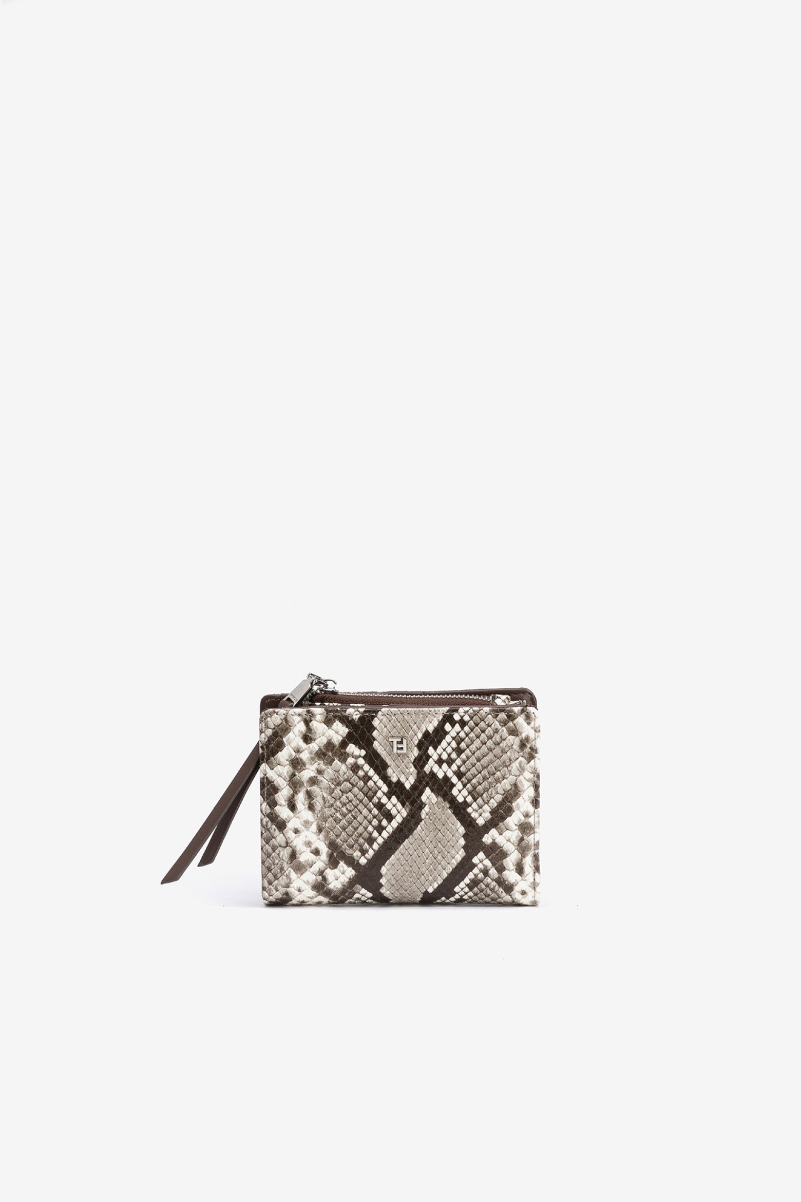 Medium Coin Purse with Animal Skin Effect