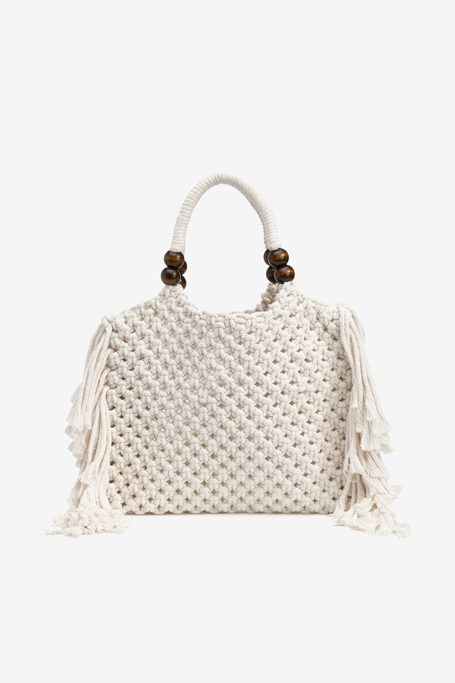 Tote Macram con Flecos