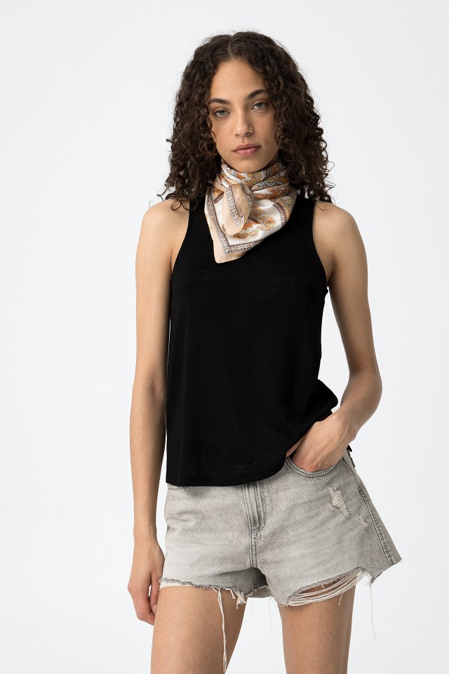 Cava Sleeve Mesh Top