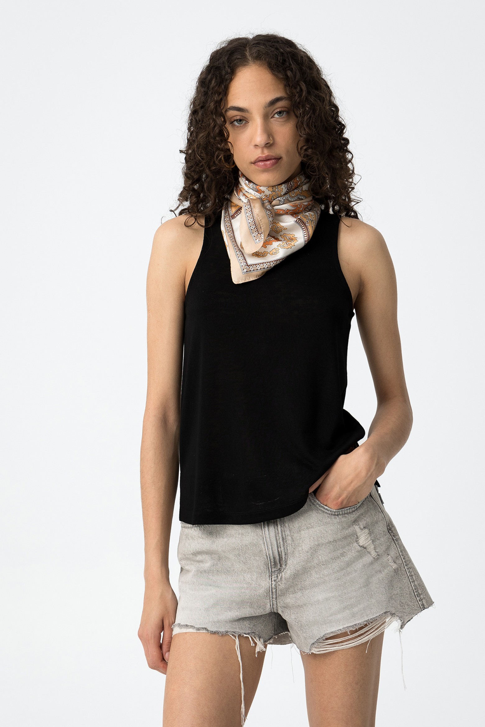 Cava Sleeve Mesh Top