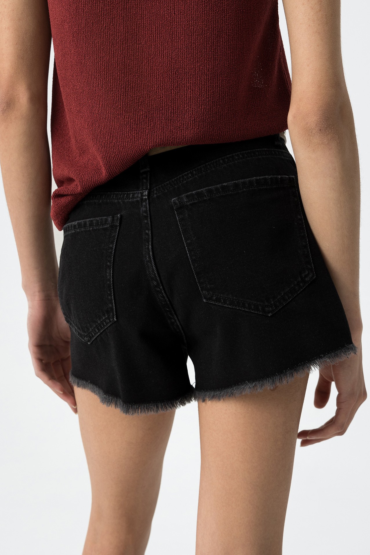 Shorts vaqueros negros