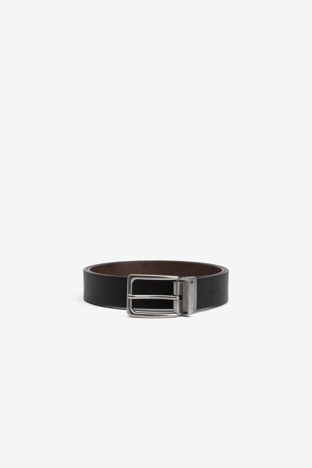 Reversible Leather-Effect Belt