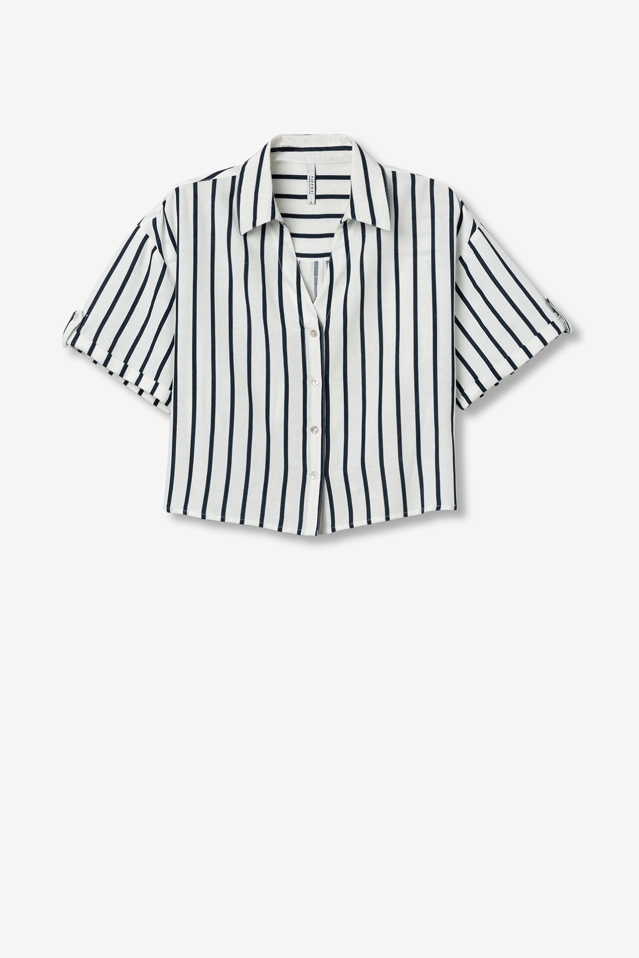 Camisa Manga Corta con Lino