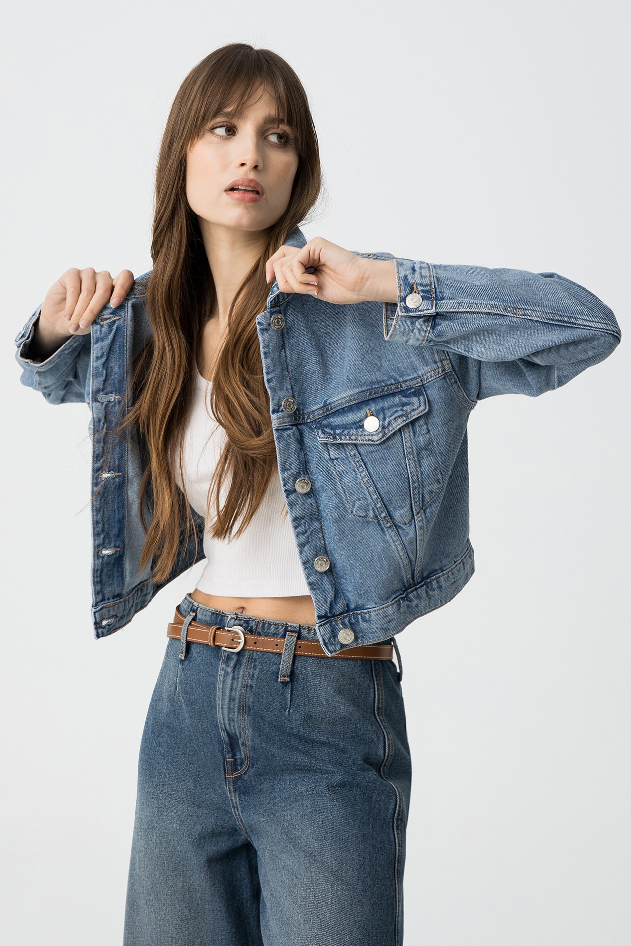 Chaqueta vaquera cropped