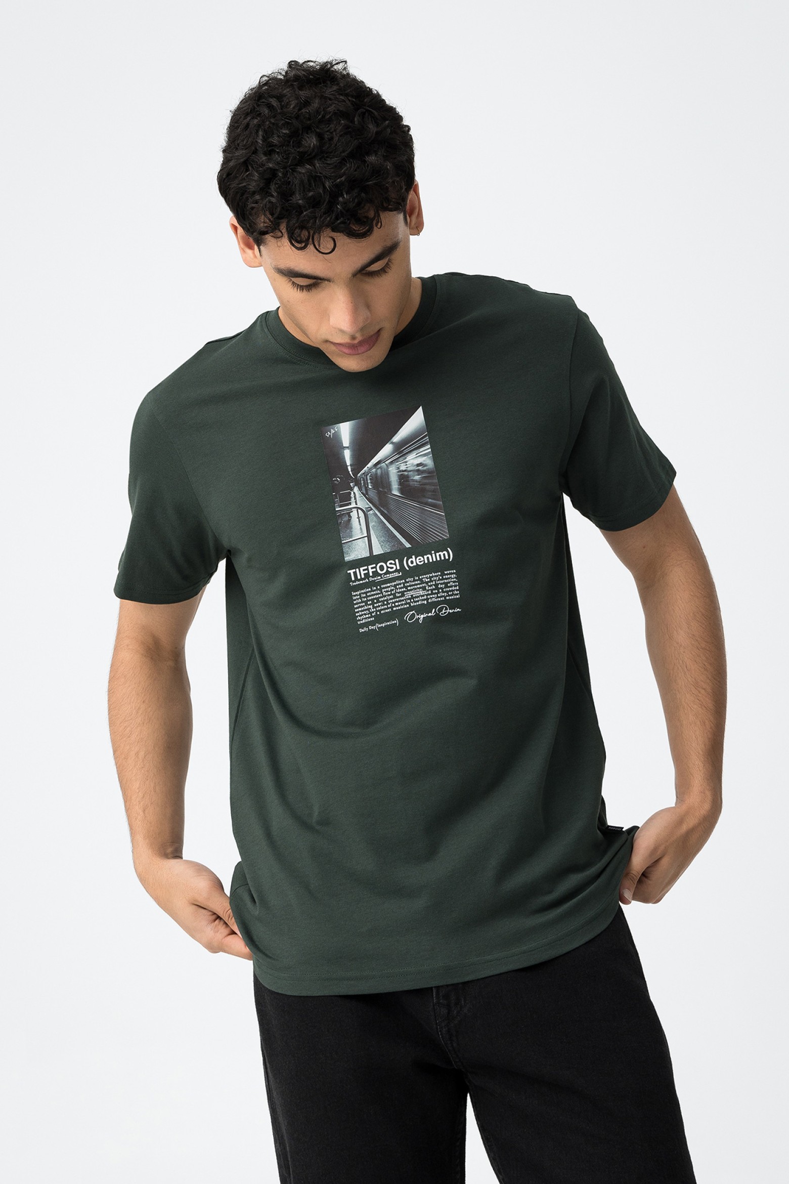 T-shirt com estampado Frontal