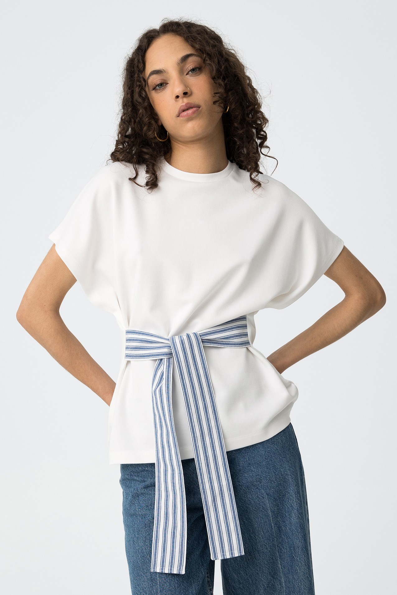 T-shirt relaxed fit con logo | Grigio | Tommy Hilfiger