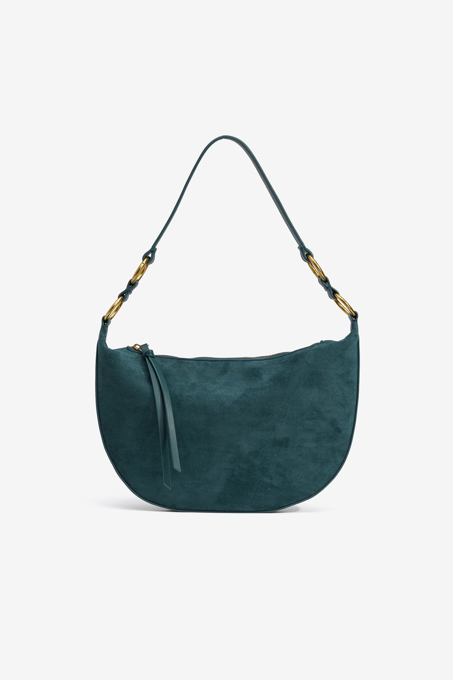 Suede Effect Shoulder Bag