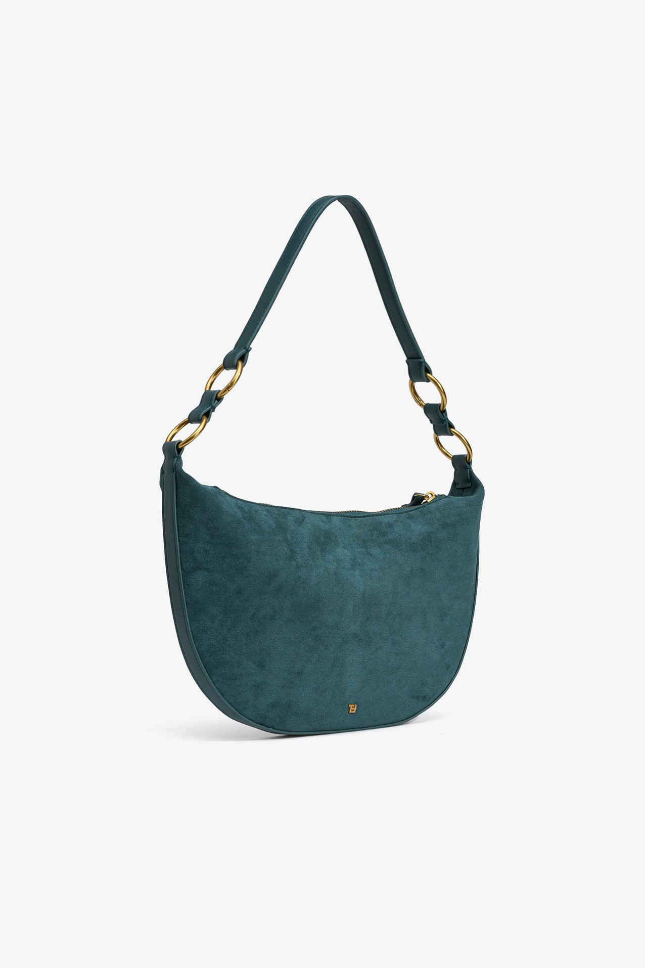 Suede Effect Shoulder Bag