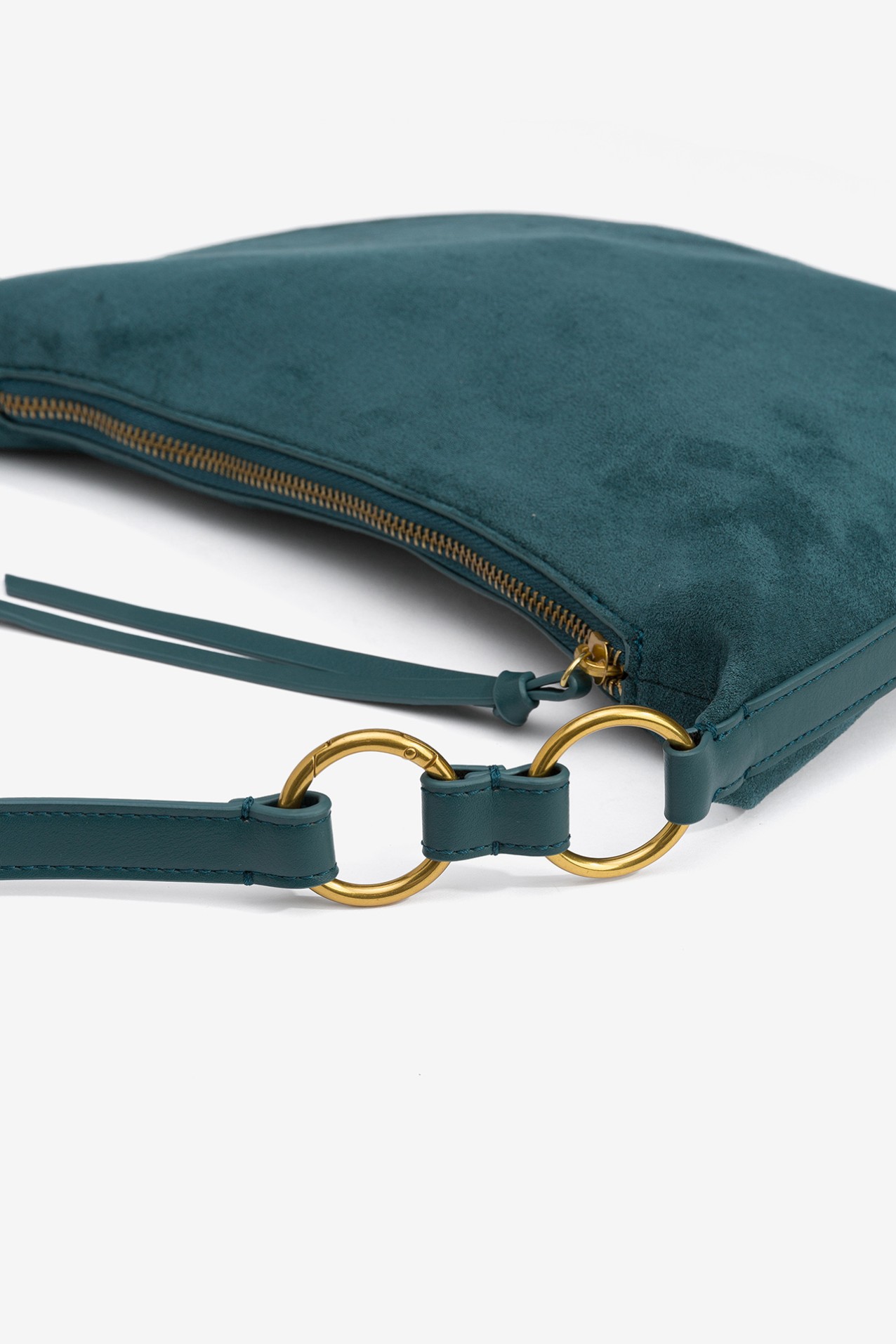 Suede Effect Shoulder Bag