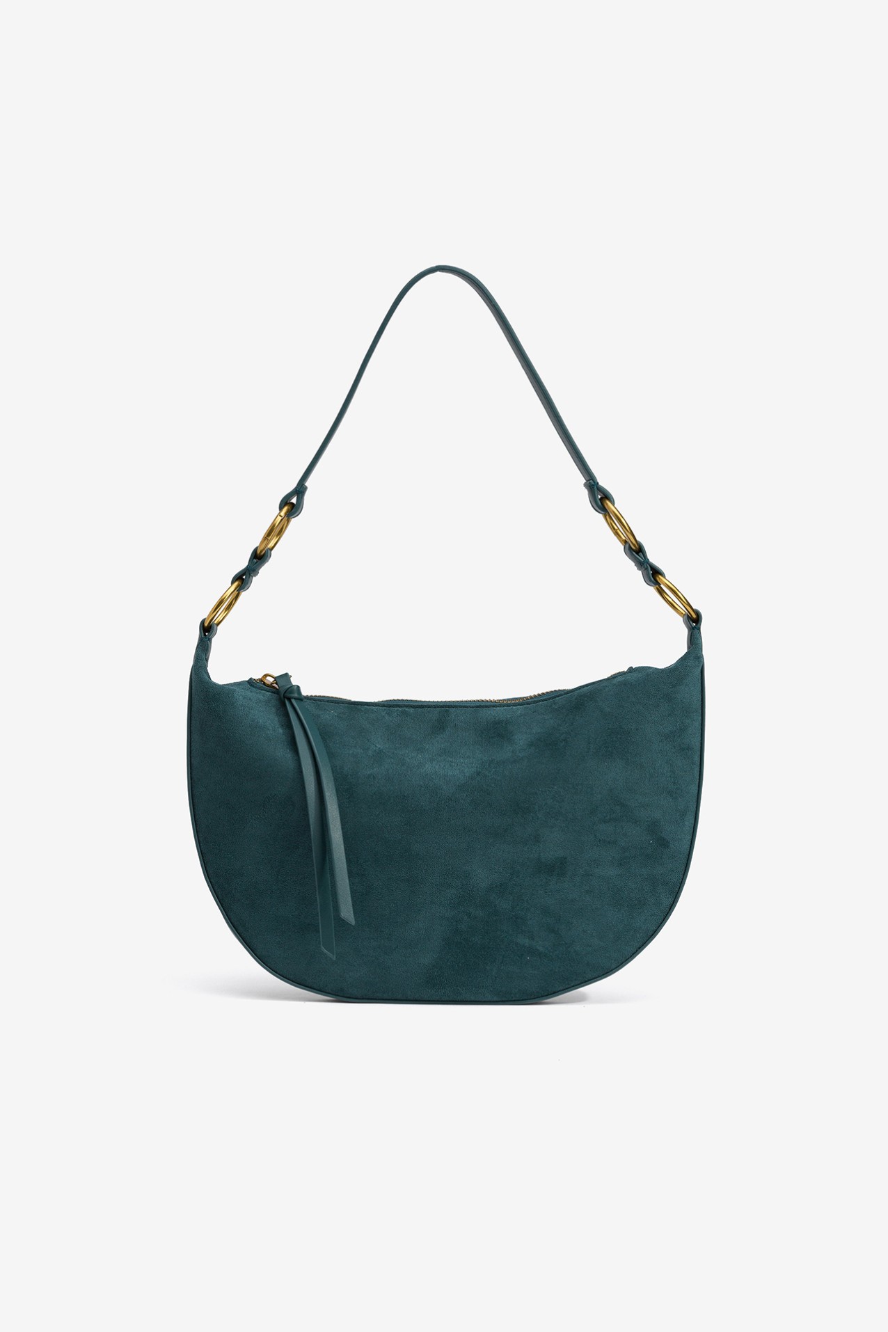 Suede Effect Shoulder Bag