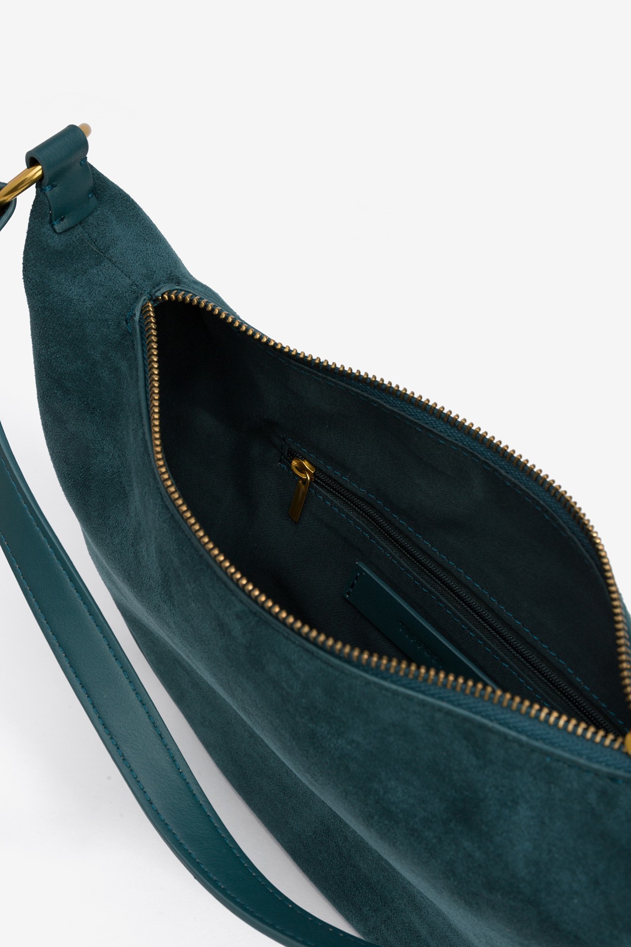 Suede Effect Shoulder Bag