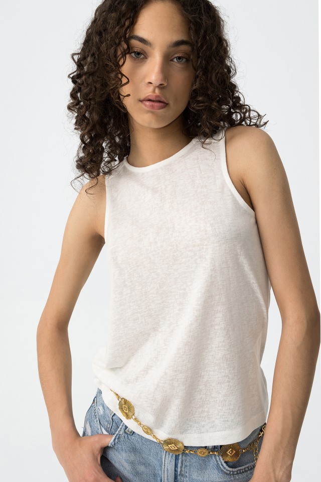 Cava Sleeve Mesh Top