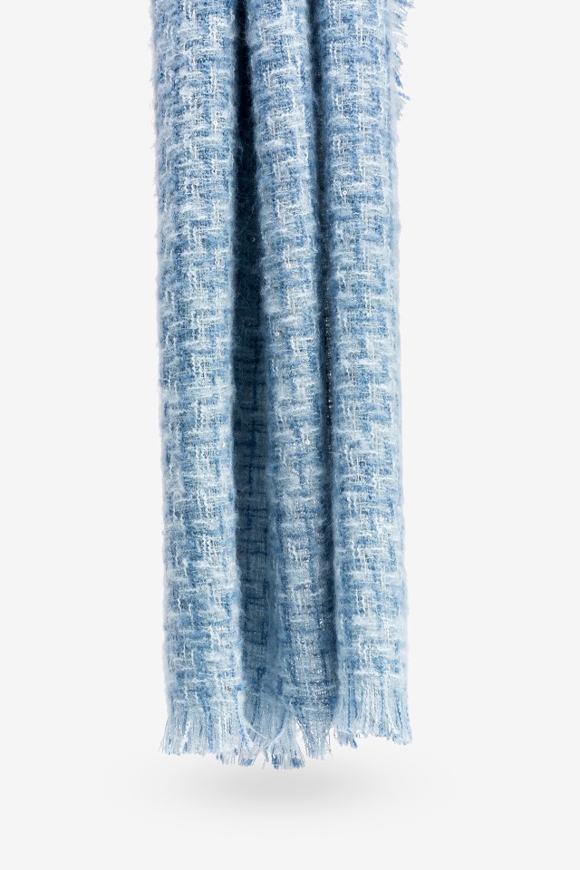 Multicolor Scarf with Shiny Thread