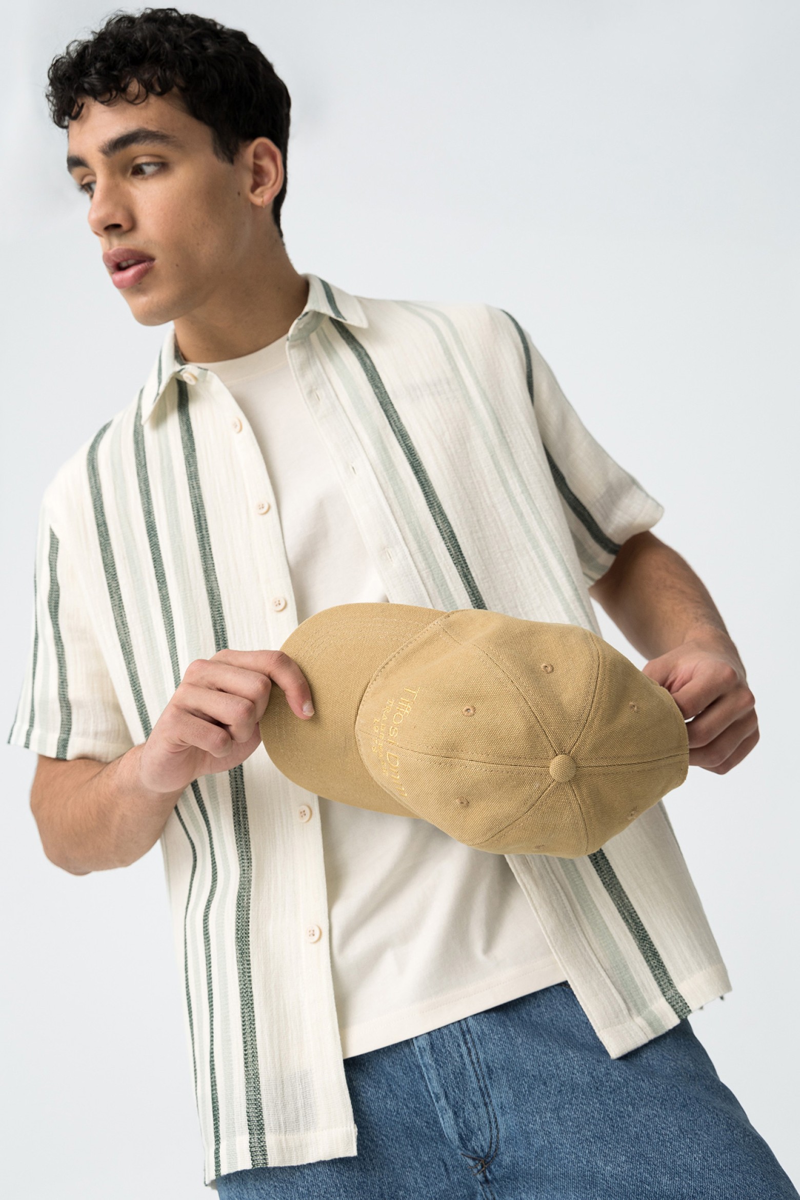 Camisa de Algodo s Riscas
