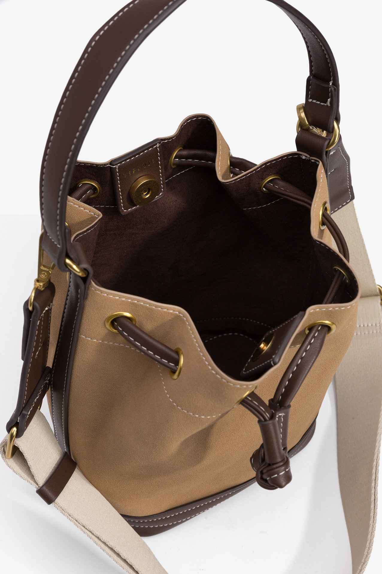 Bolso Bombonera Efecto Piel