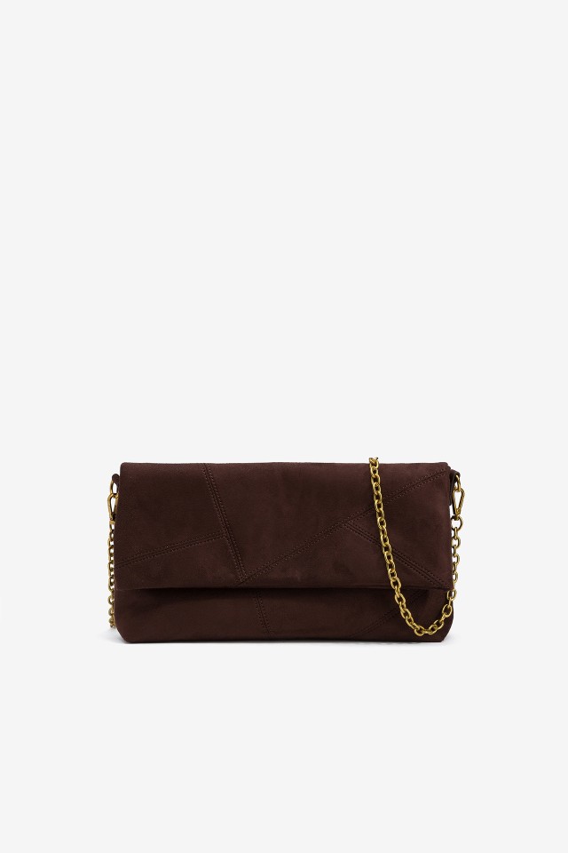 Bolso De Hombro Efecto Ante