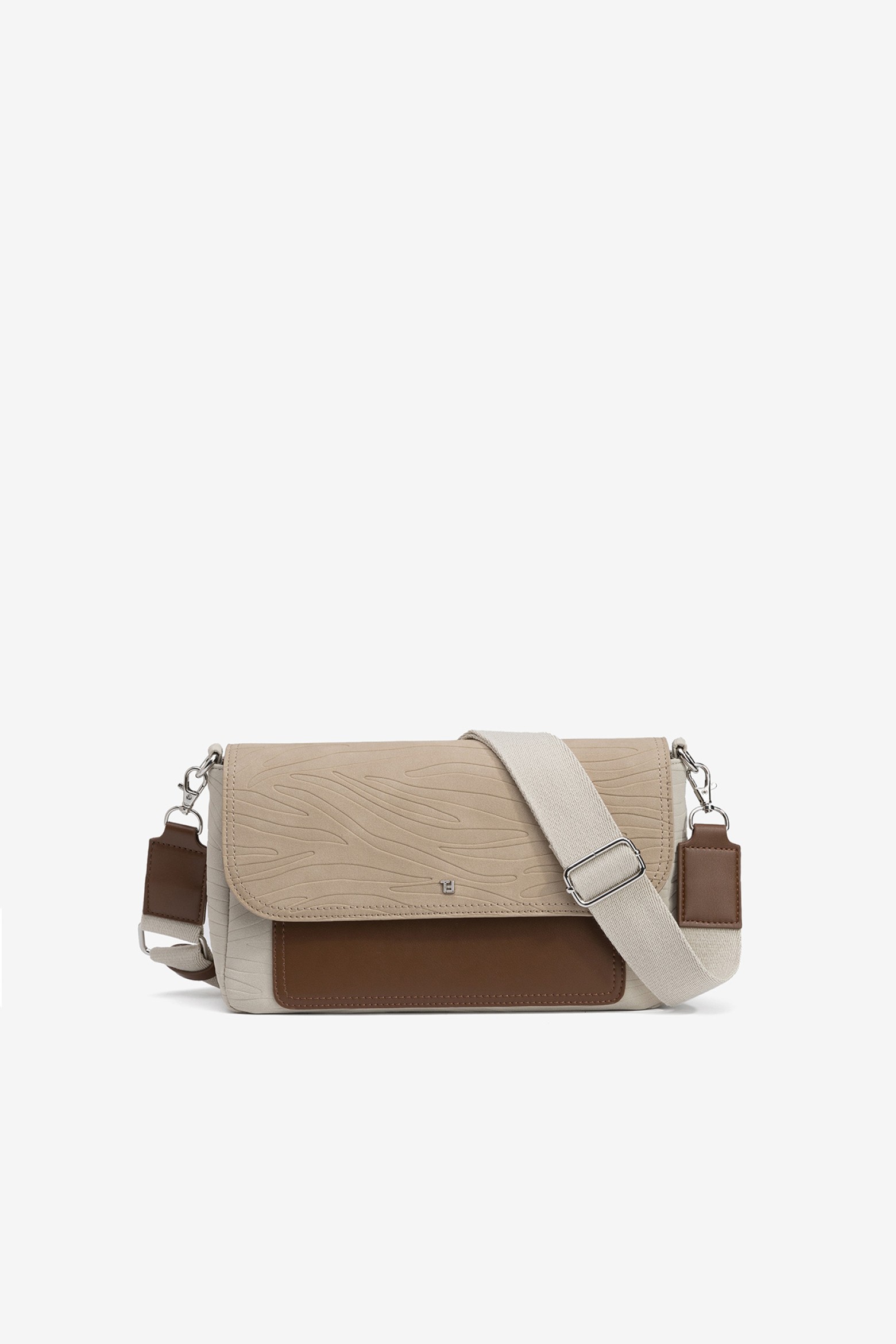Bolso Bandolera Eleito De Ante Con Textura