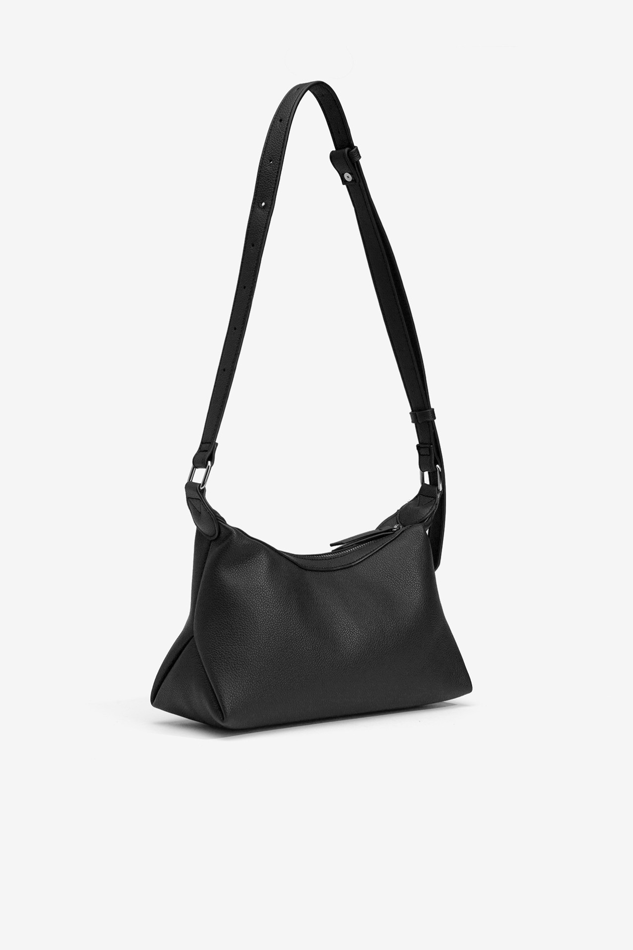 Leather effect shoulder bag
