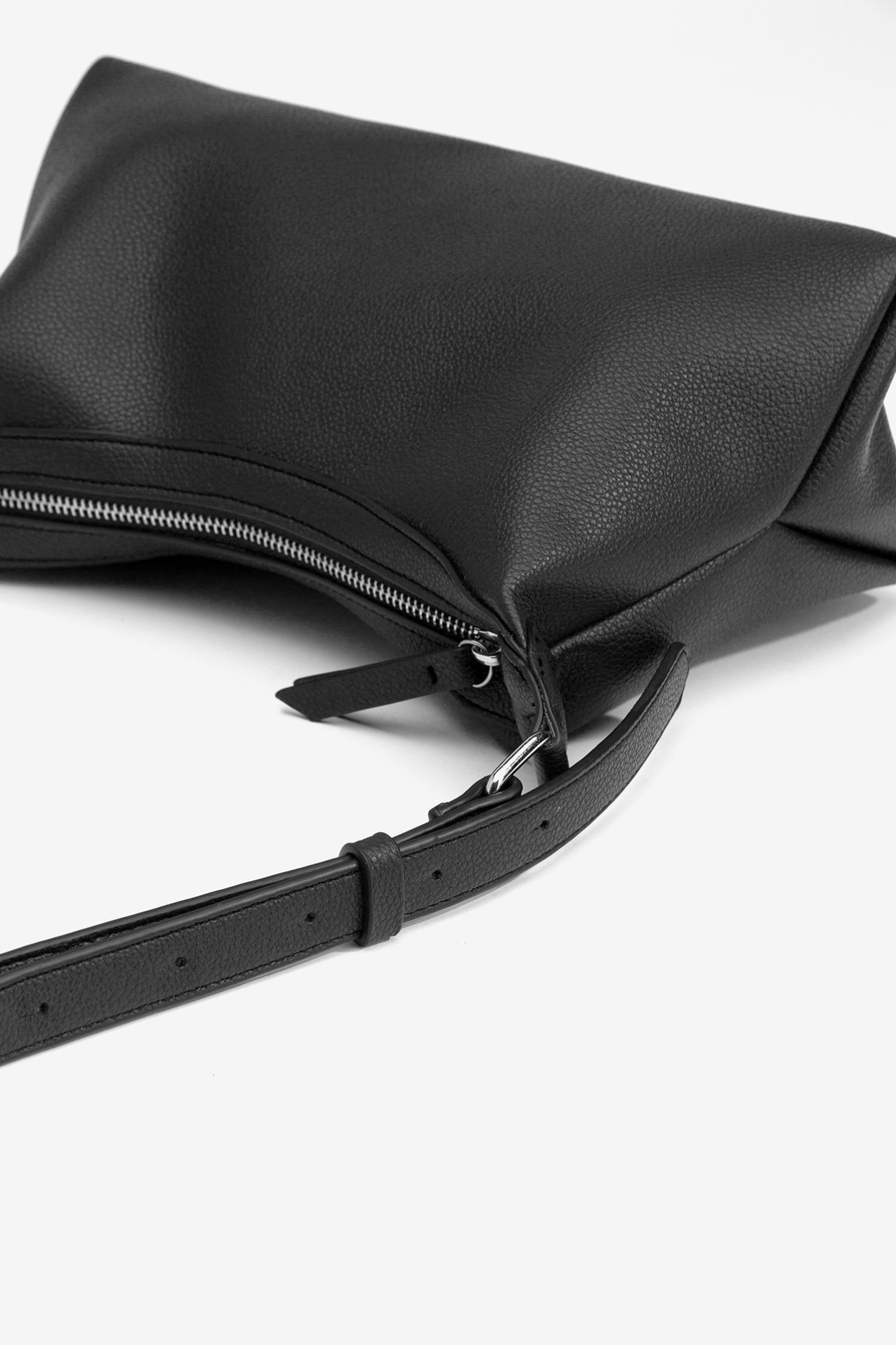 Leather effect shoulder bag