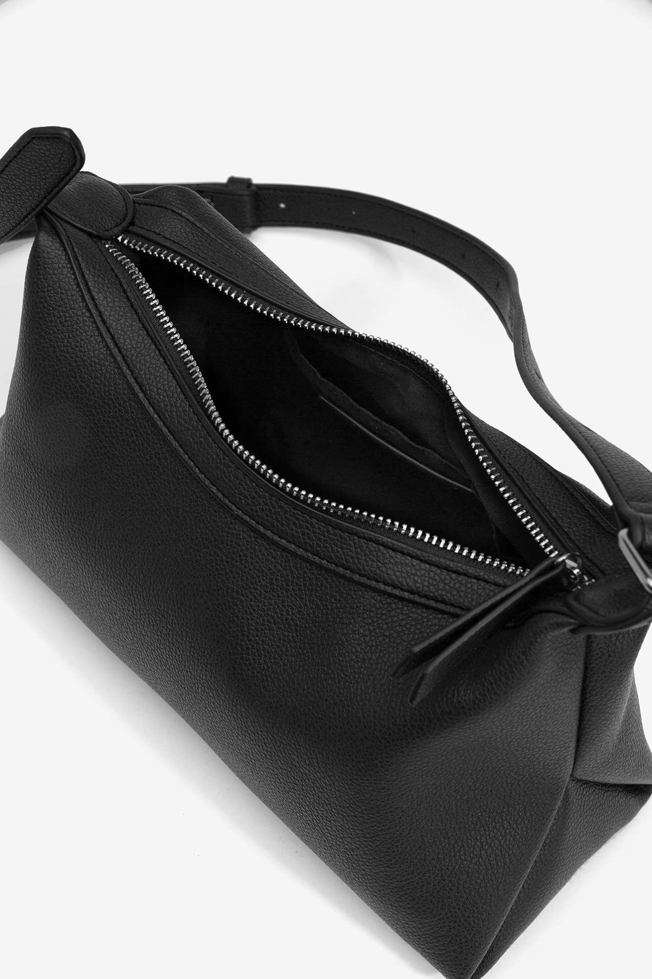 Leather effect shoulder bag