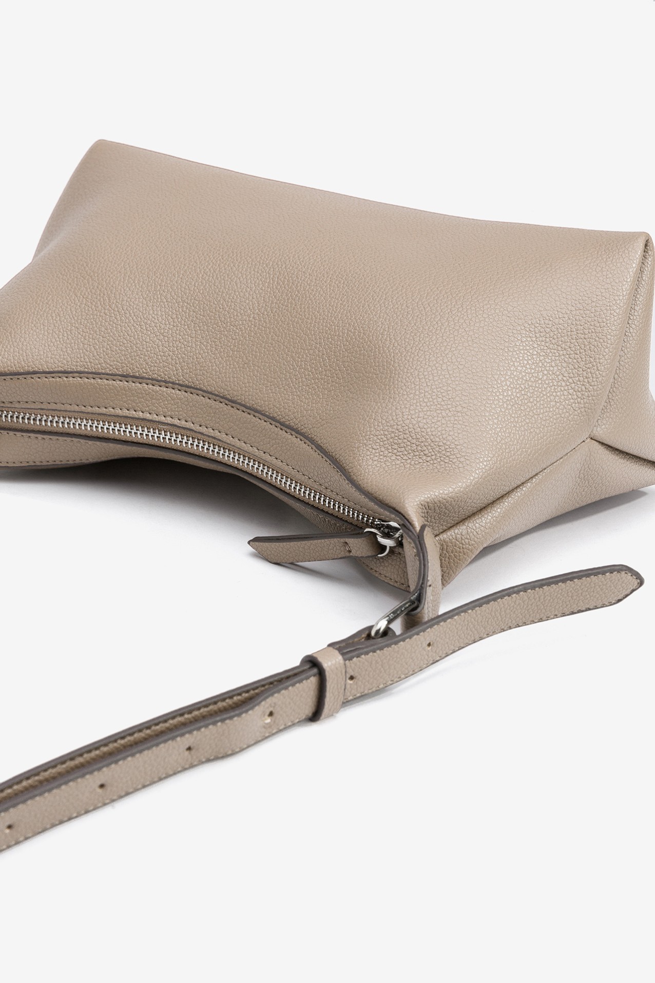 Leather effect shoulder bag