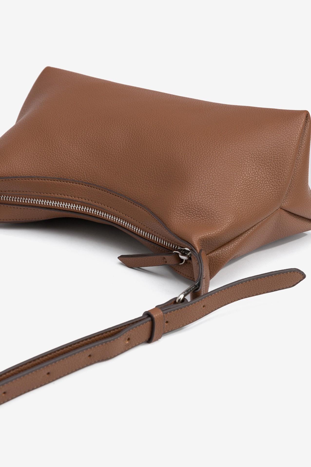 Leather effect shoulder bag