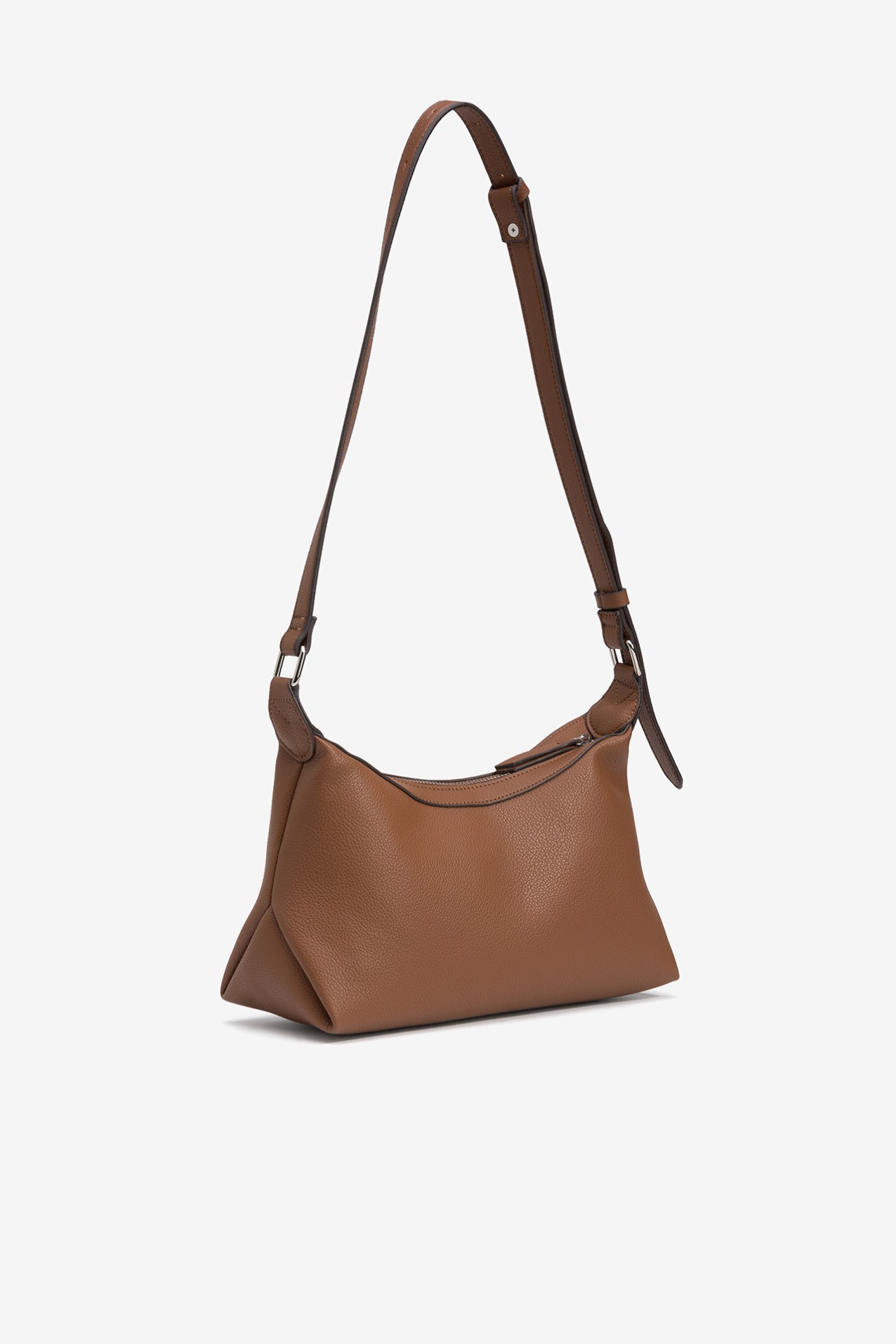 Leather effect shoulder bag