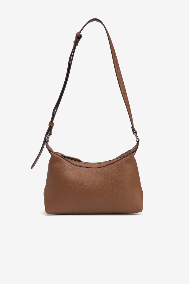 Leather effect shoulder bag