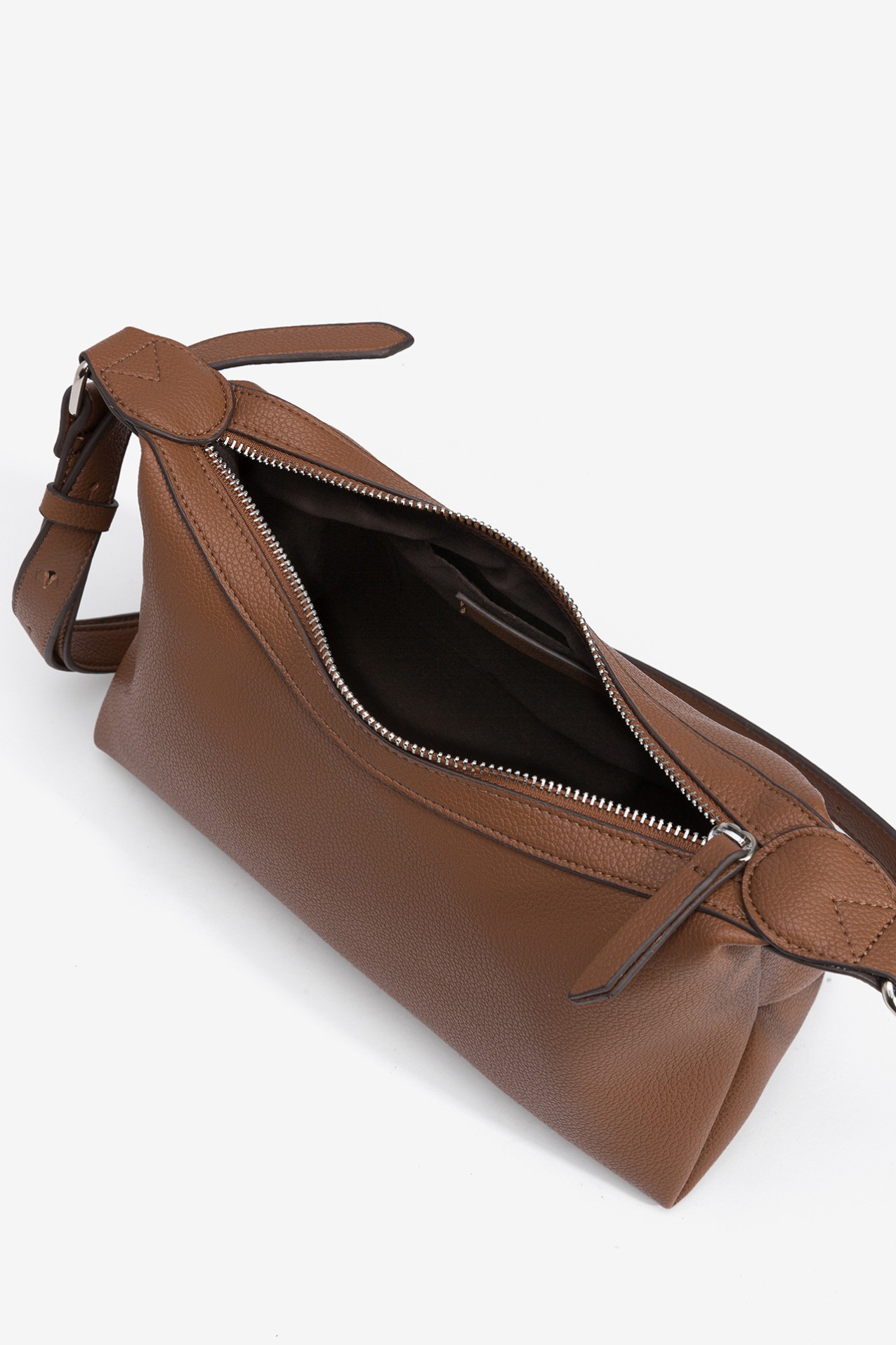 Leather effect shoulder bag