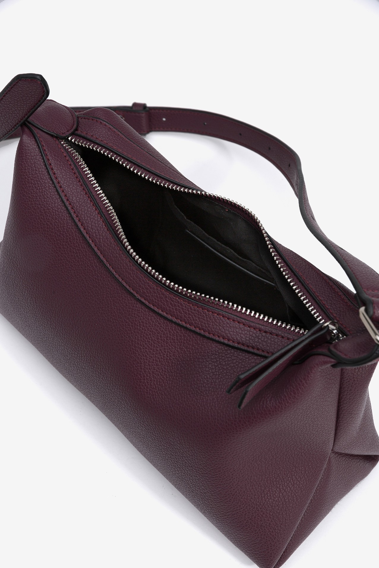 Leather effect shoulder bag