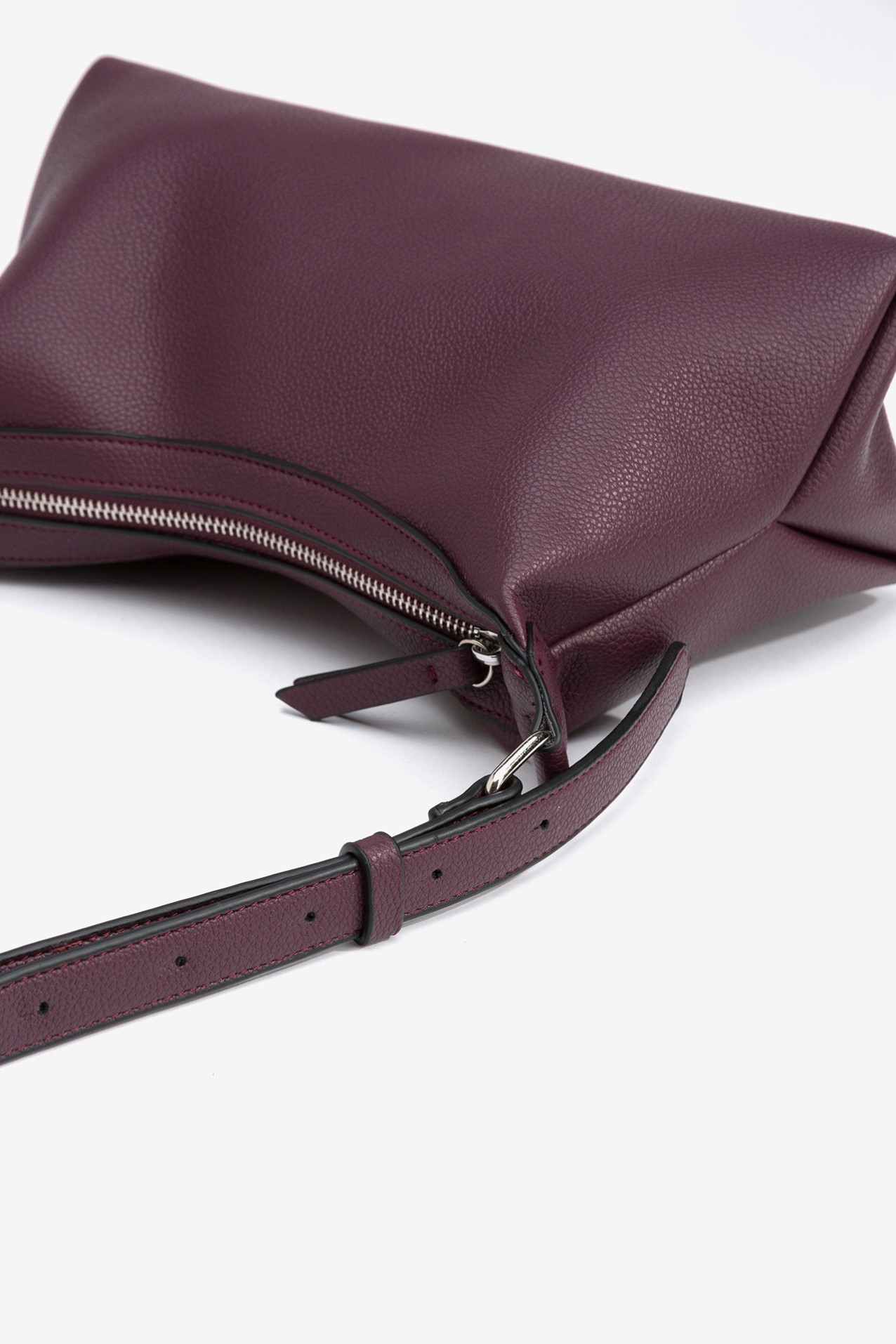Leather effect shoulder bag