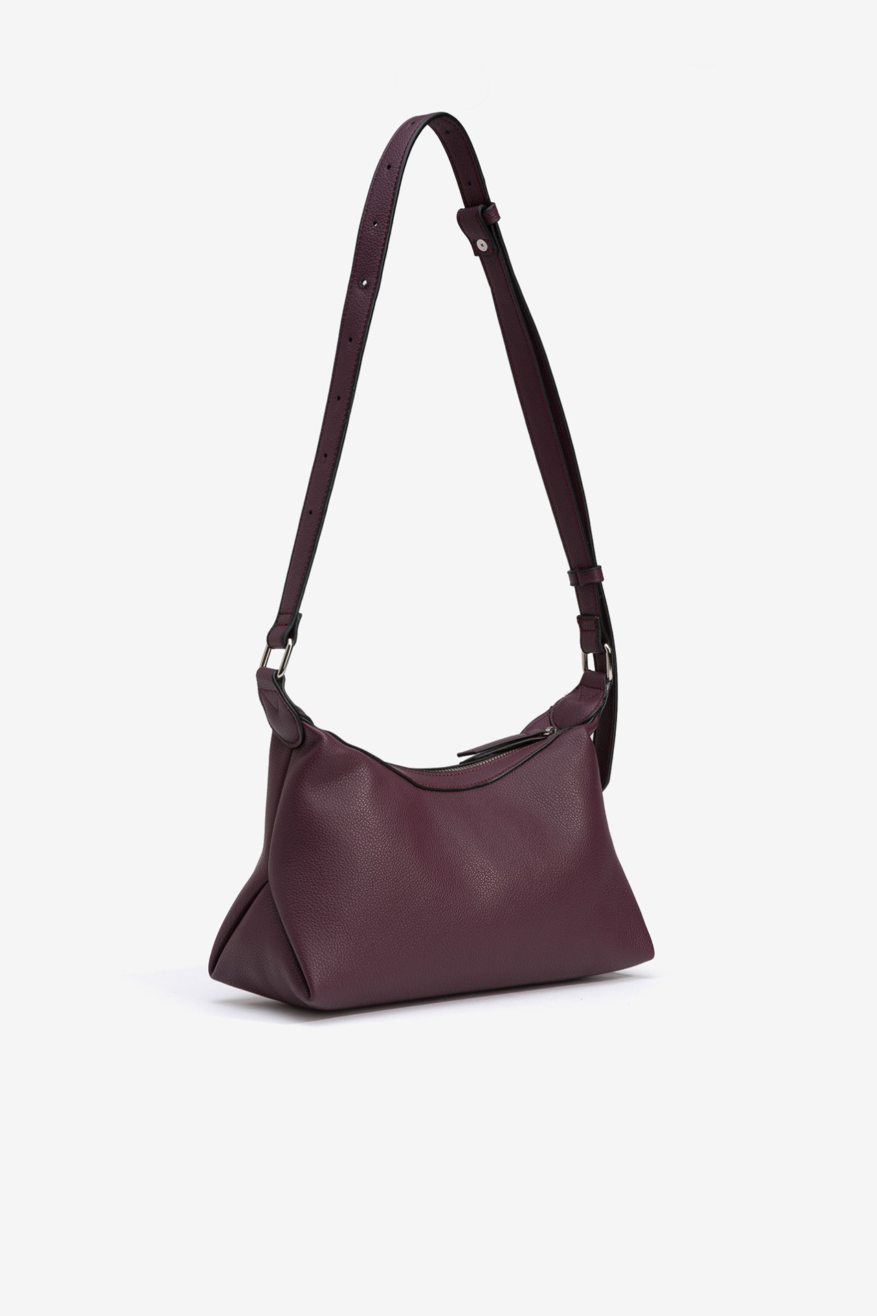Leather effect shoulder bag