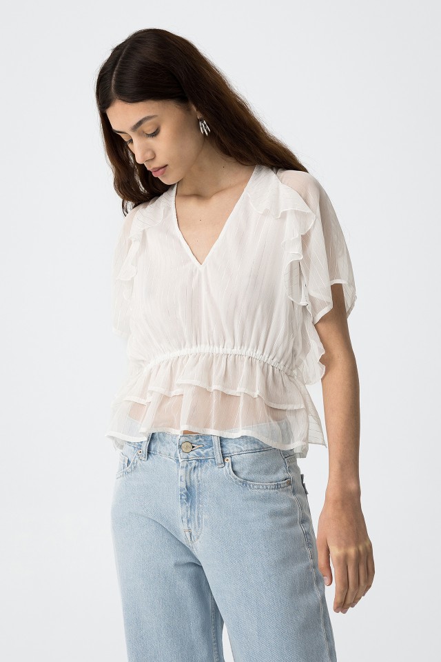 Blouse with Romantic Details
