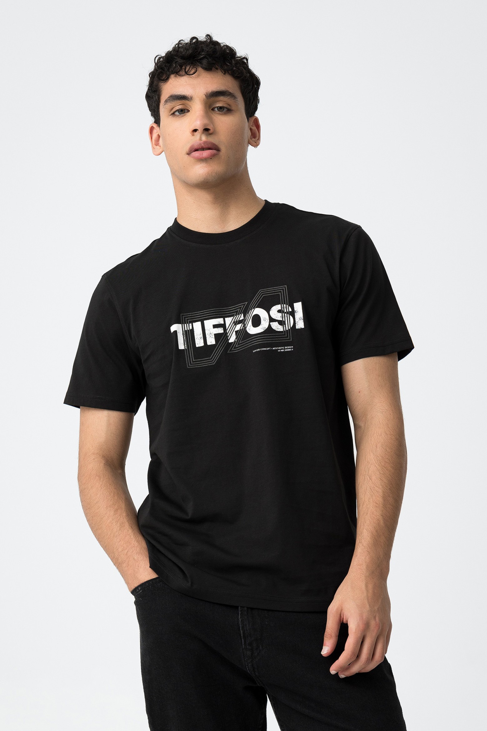 T-shirt com Estampado Frontal com Volume