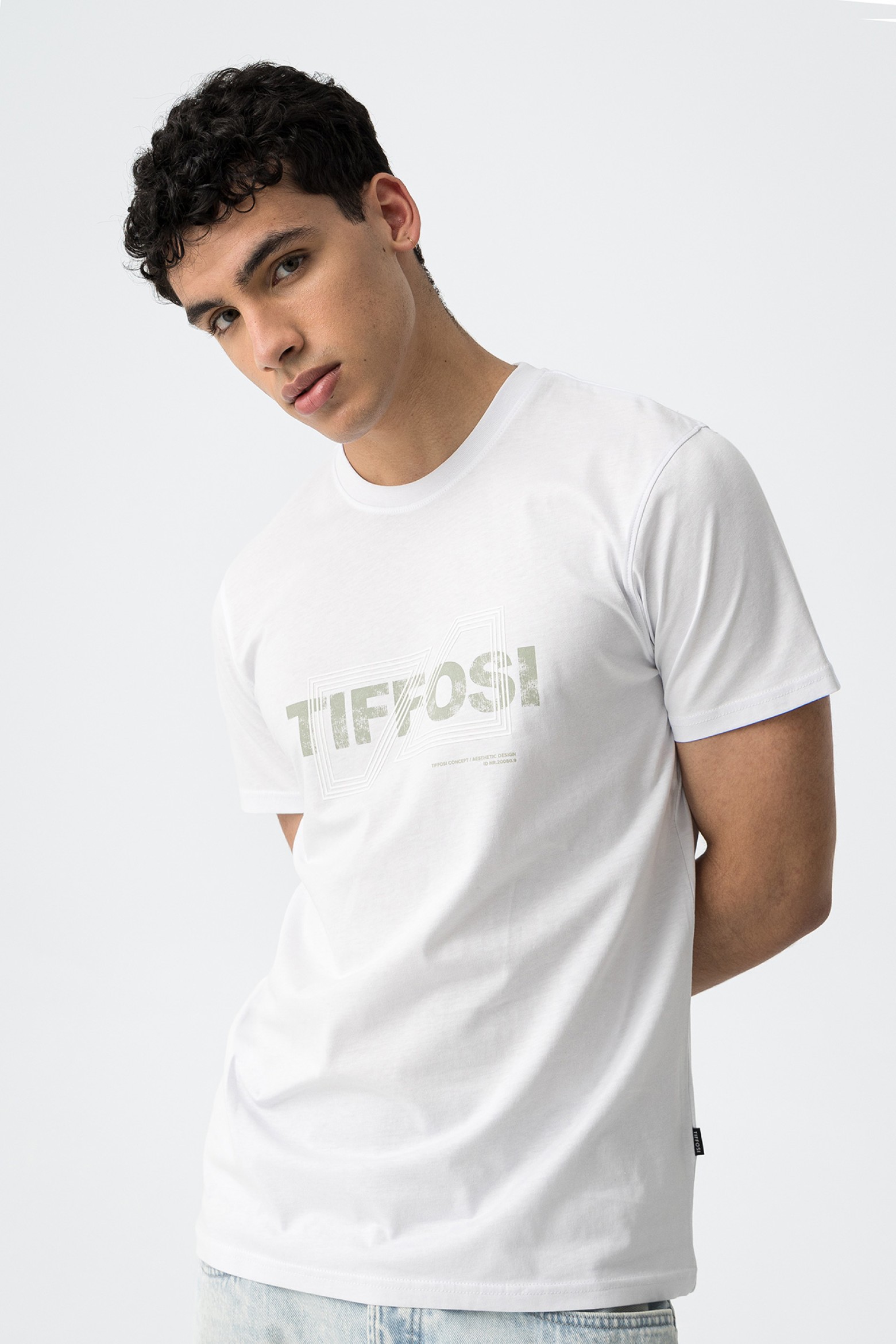 T-shirt com Estampado Frontal com Volume