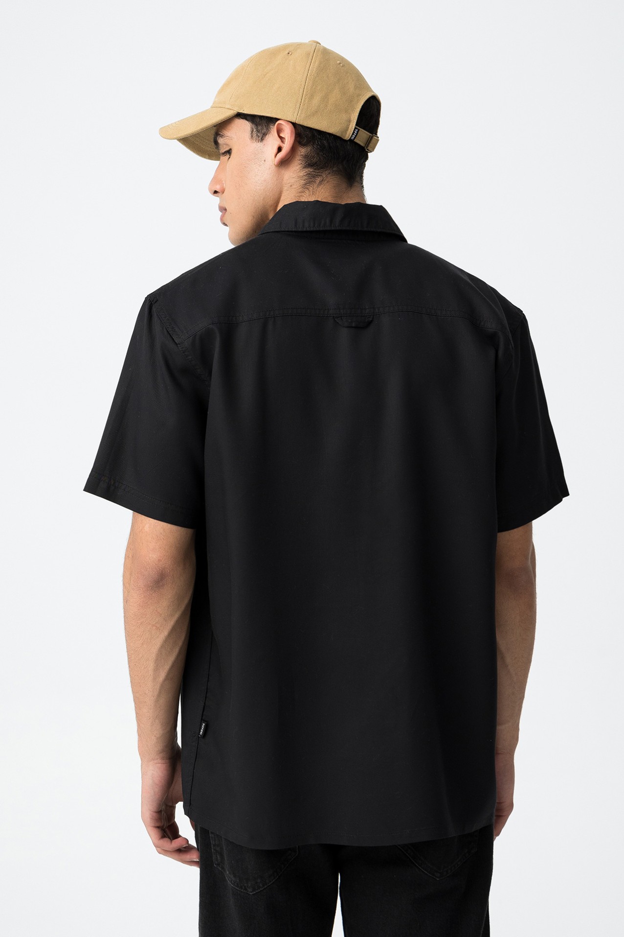 Black Relaxed Short Sleeve Shirt