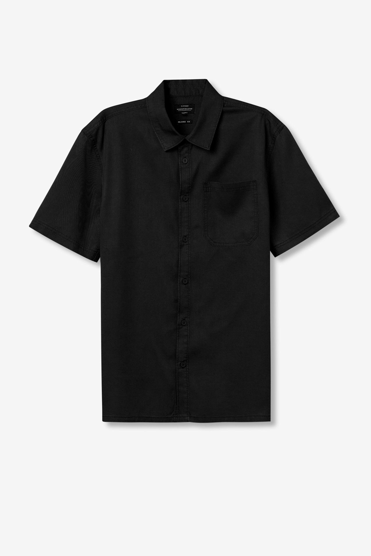 Black Relaxed Short Sleeve Shirt