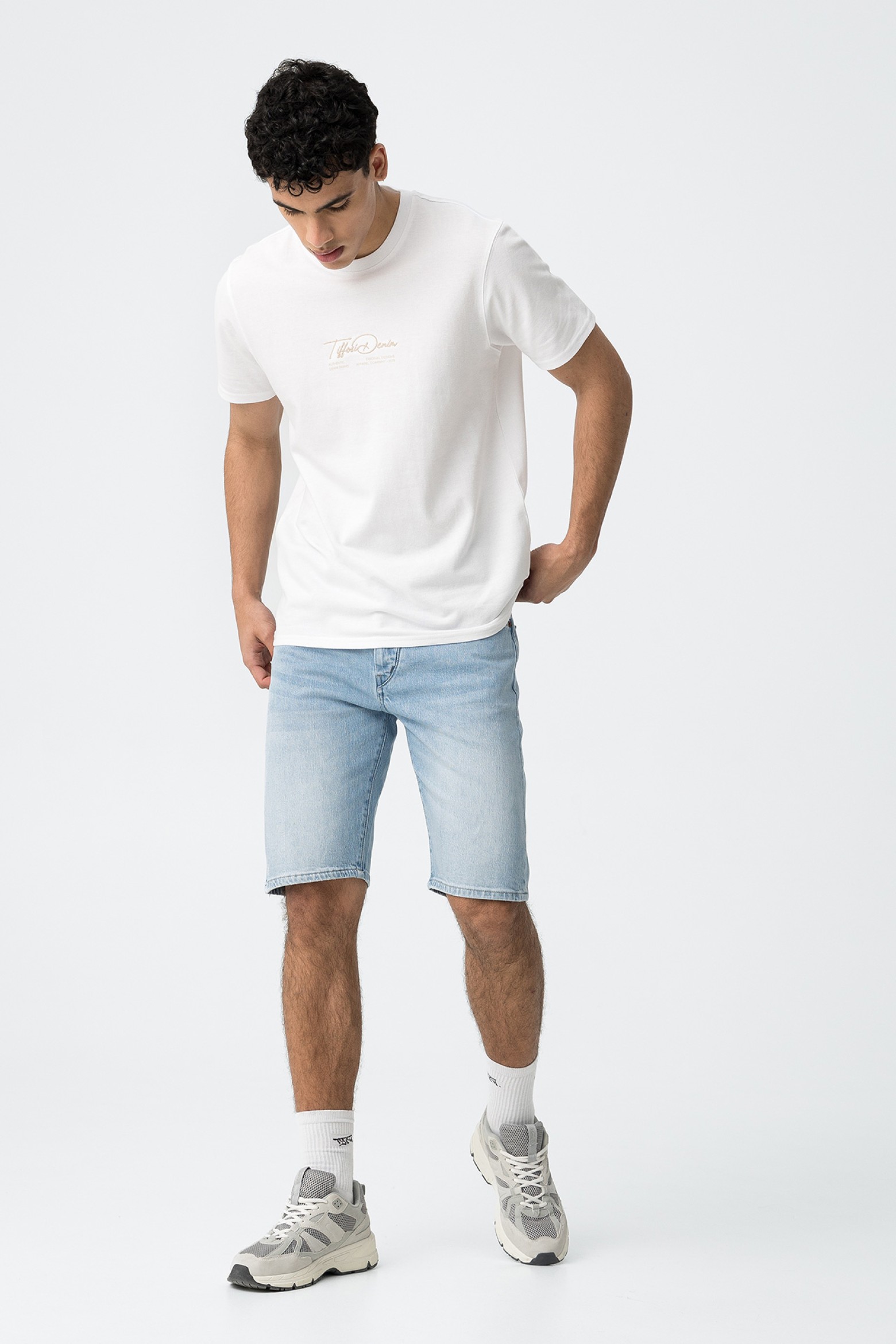 Slim Fit Denim Shorts