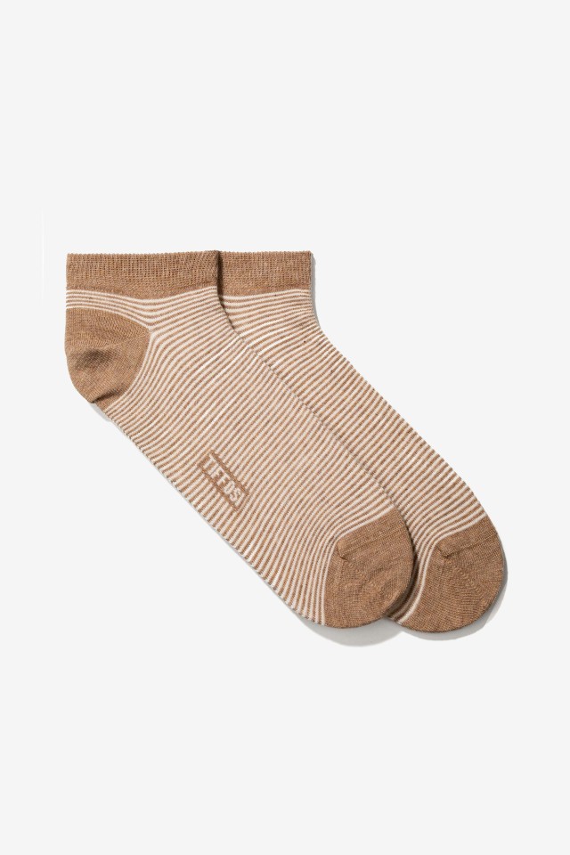 Calcetines cortos a rayas