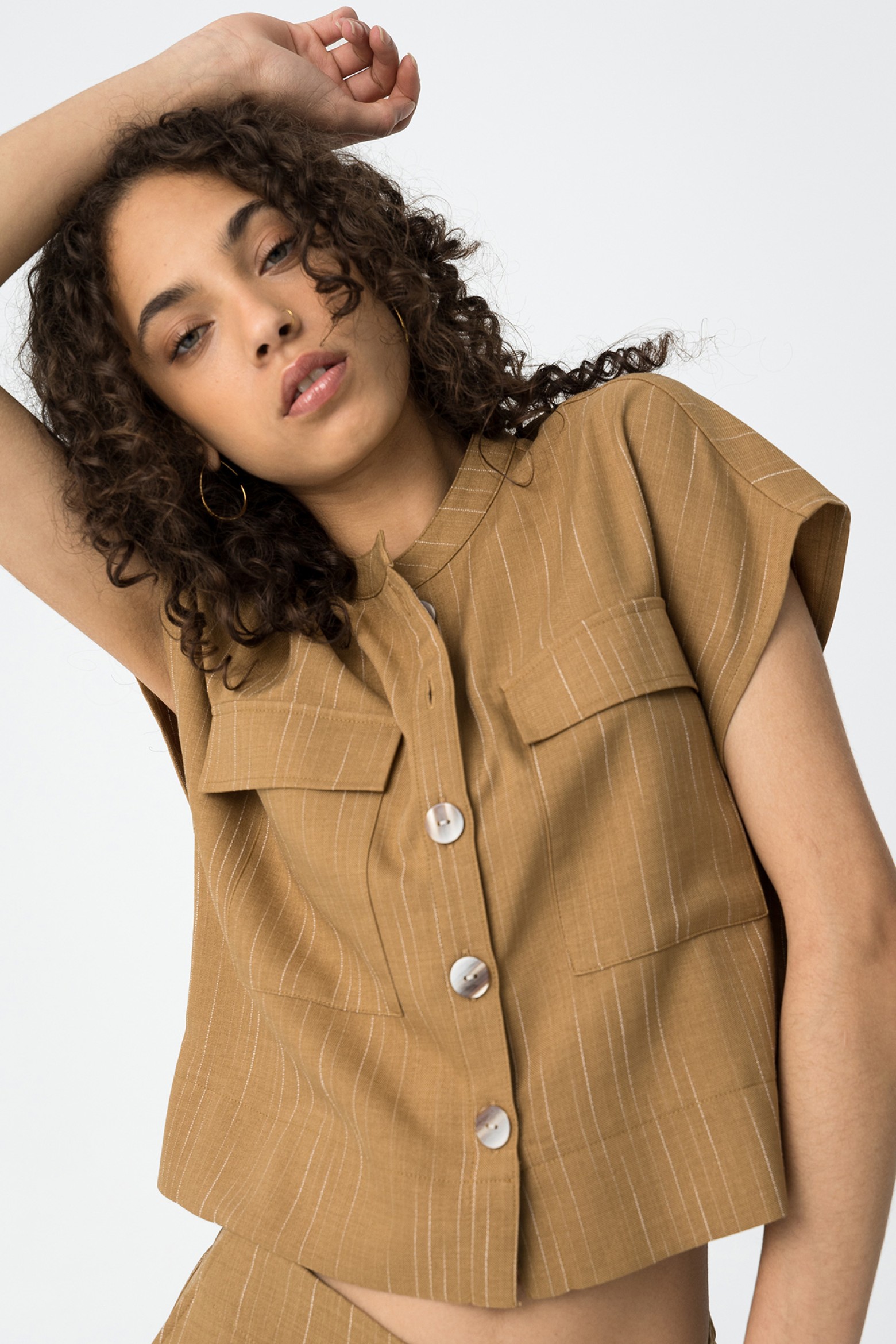 Camisa Relaxed Fit s Riscas