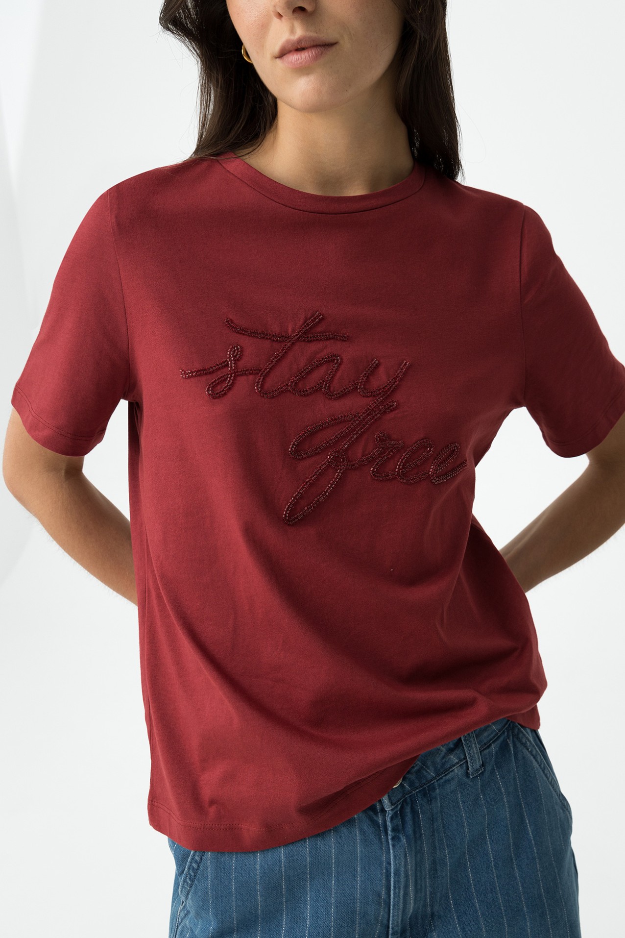 Beaded Front T-shirt